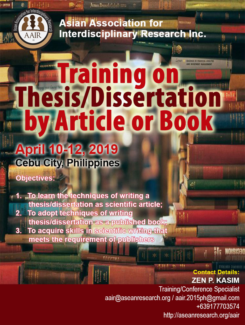 Dissertation proposal workshop